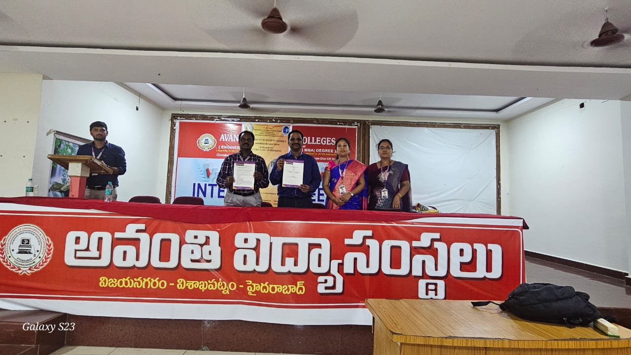 MOU with Avanthi Engineering College, Vizag